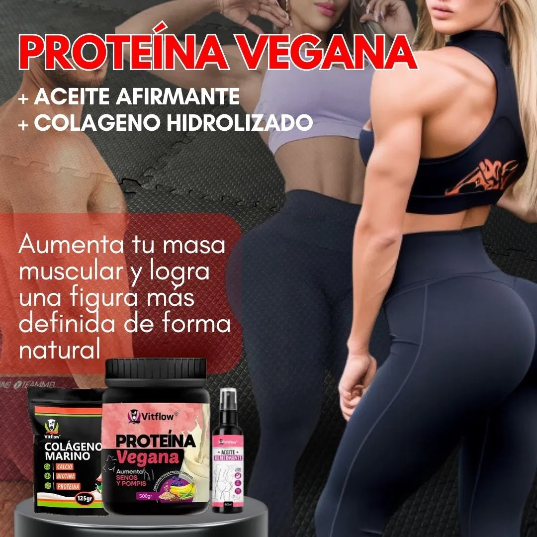 COMBO PROTEINA VEGANA | AUMENTA COLA